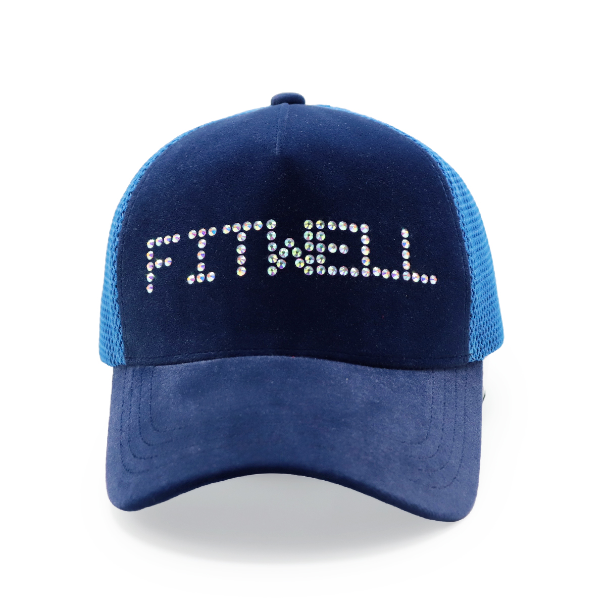 FITWELL Rhinestone Mesh Trucker Cap – Bling Crystal Letter Snapback Hat