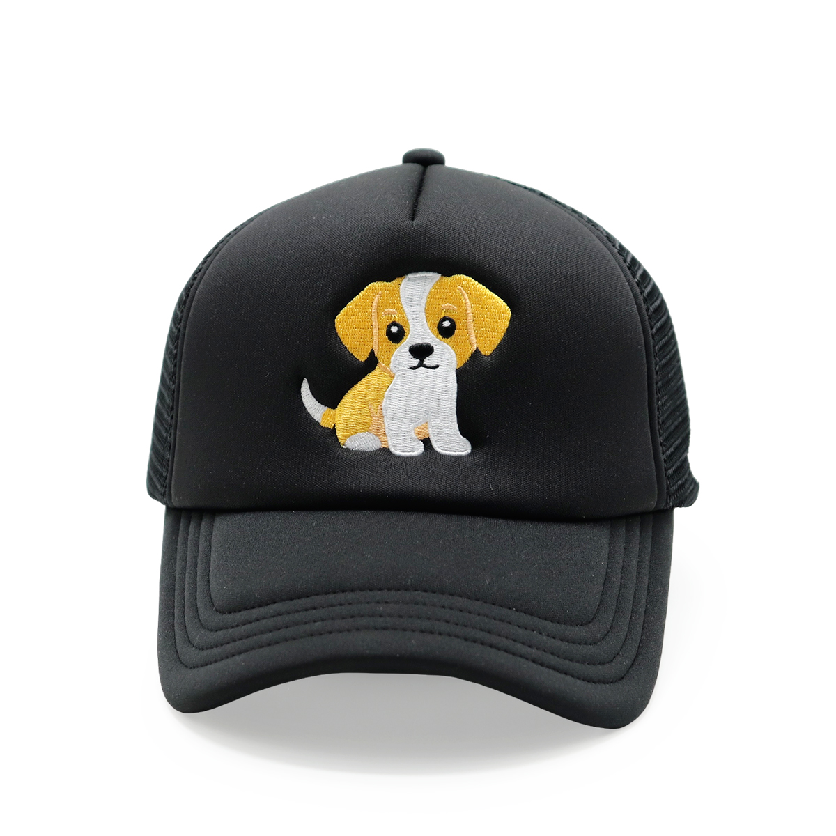 Foam Embroidered Animal Logo Trucker Hats – Custom Mesh Snapback Cap