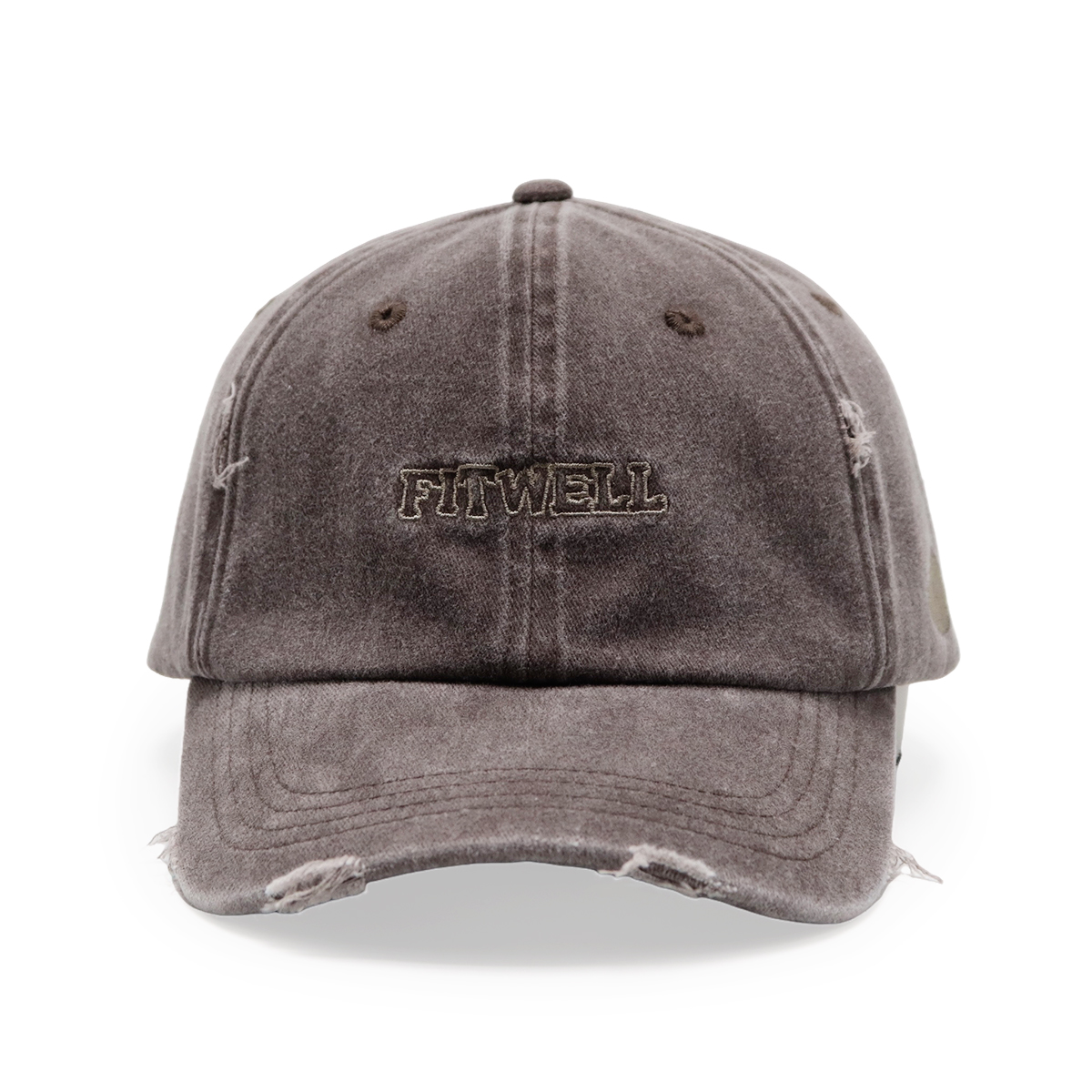 FITWELL Vintage Washed Baseball Cap | Unisex Adjustable Dad Hat in Multiple Colors