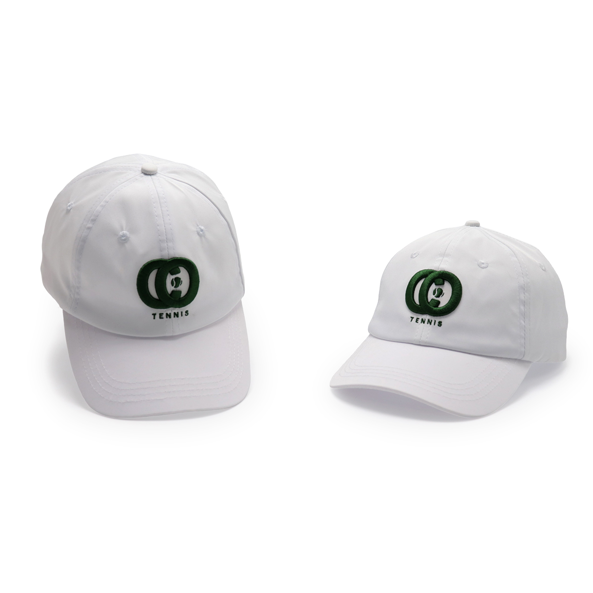 White Tennis Embroidered Sports Cap – Breathable, Adjustable, Unisex Outdoor Baseball Hat