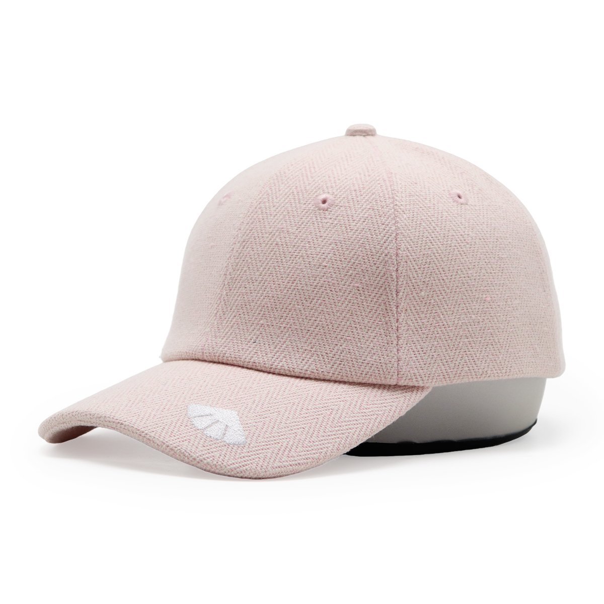 Herringbone Baseball Cap, Adjustable Herringbone Pattern Hat, Embroidered Visor, Unisex Casual Cap (Blue/Red)