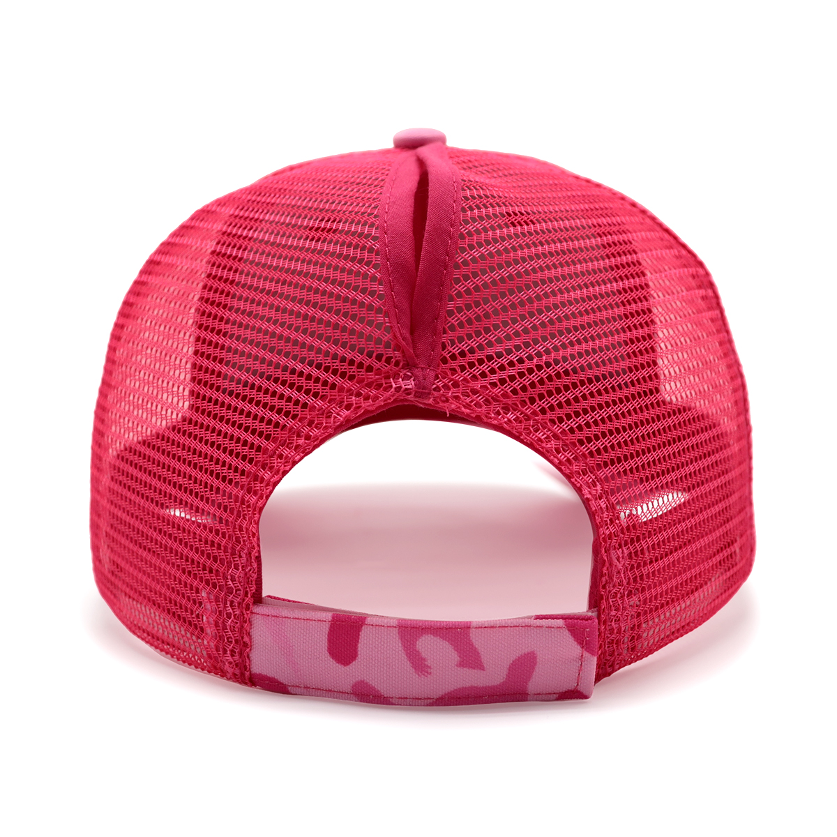 Camo Print Trucker Caps, Adjustable Mesh Snapback Hats, Pink/Orange/Green Camouflage Outdoor Cap, Unisex