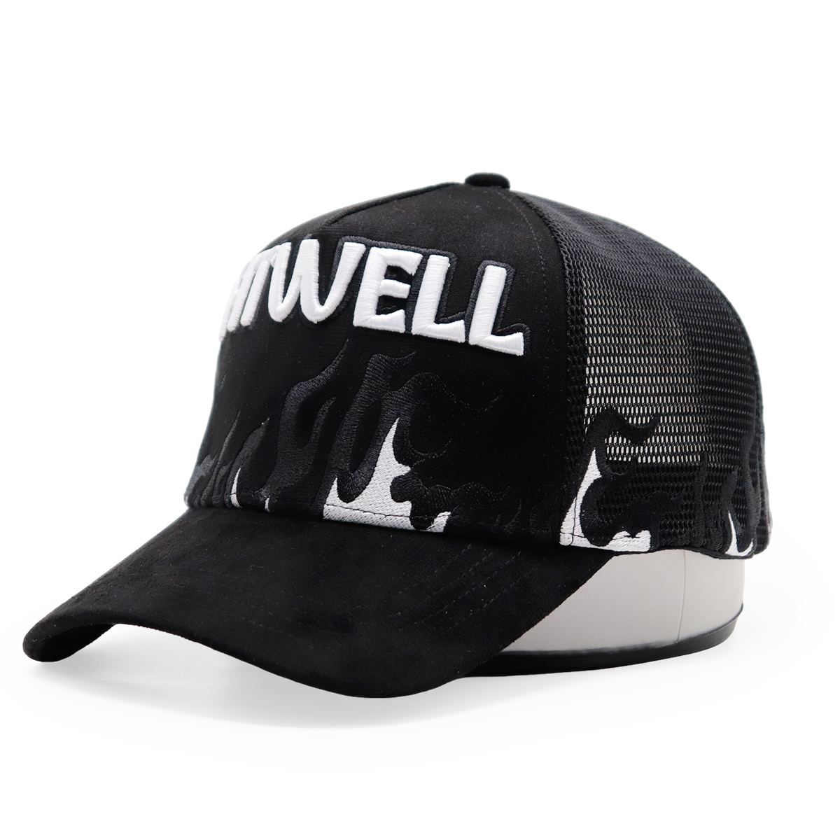 FITWELL Flame Trucker Cap - Stylish Mesh Baseball Hat