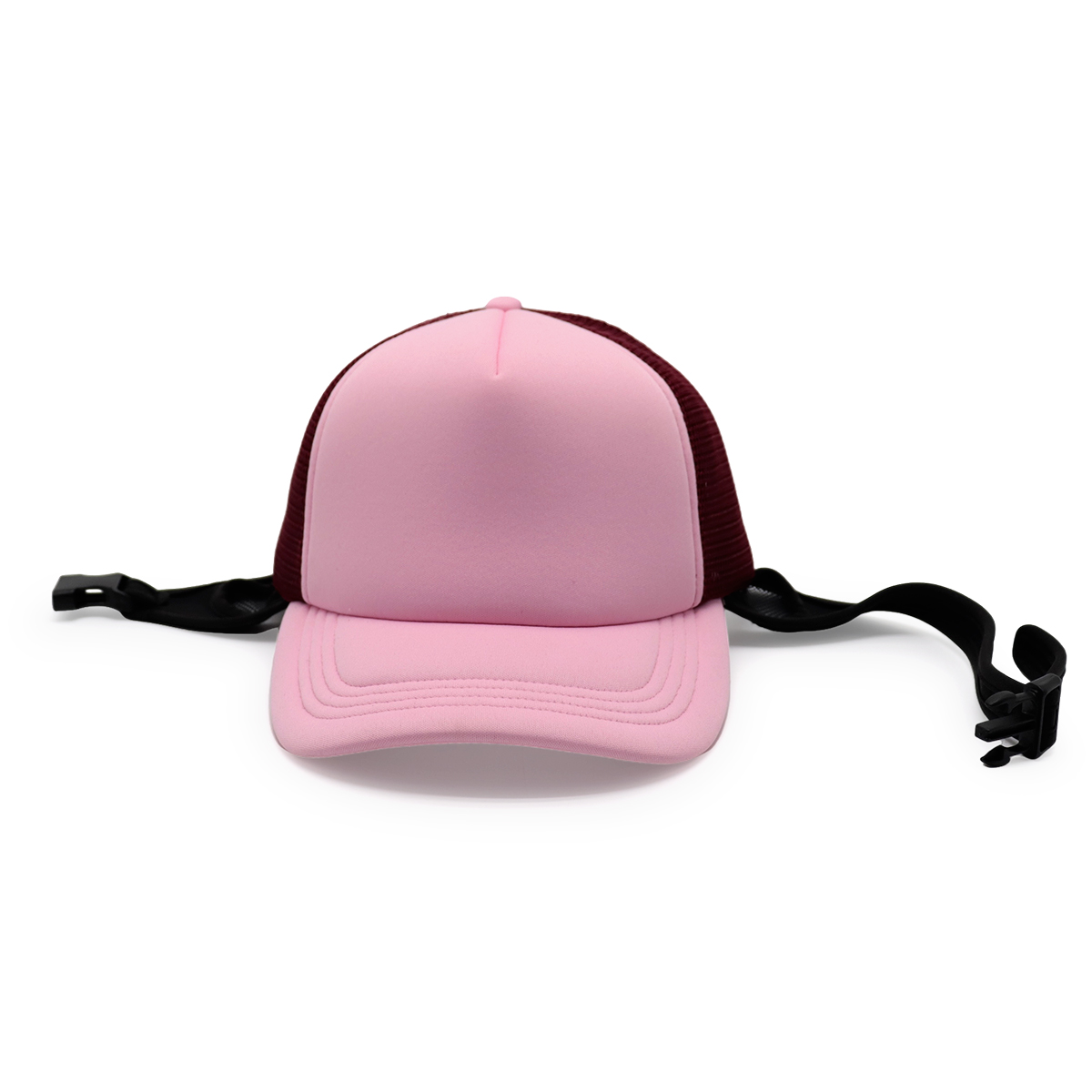 Unisex Surf Cap with Chin Strap Adjustable Mesh Trucker Hat for Outdoor Sports and Water Activities