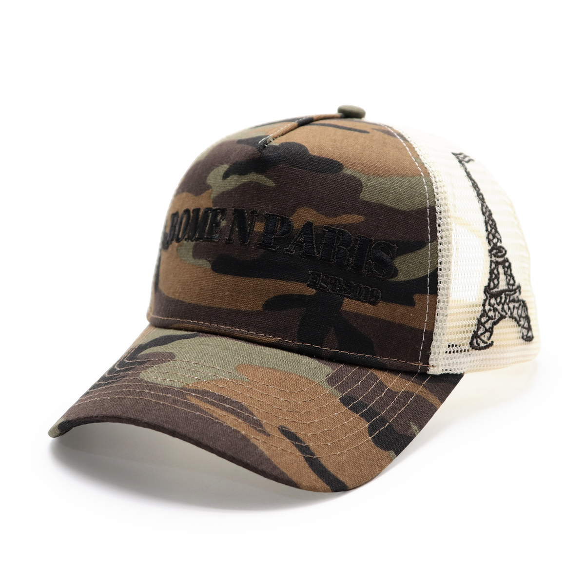 Custom Trucker Hats Design Your Own Logo – Plush Embroidered Mesh Cap for Men & Women