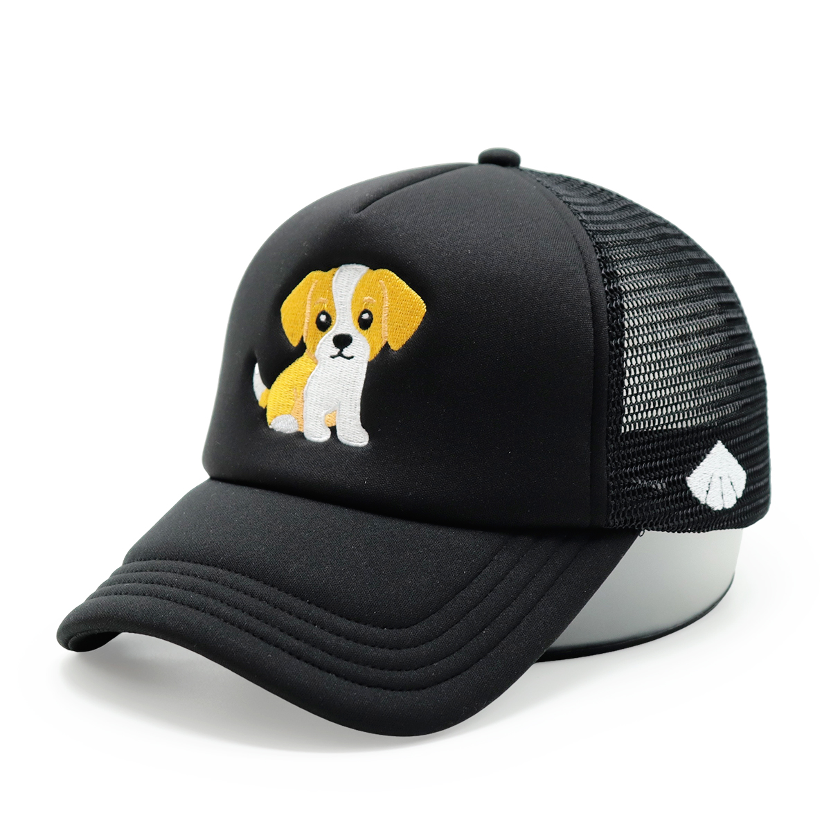 Foam Embroidered Animal Logo Trucker Hats – Custom Mesh Snapback Cap