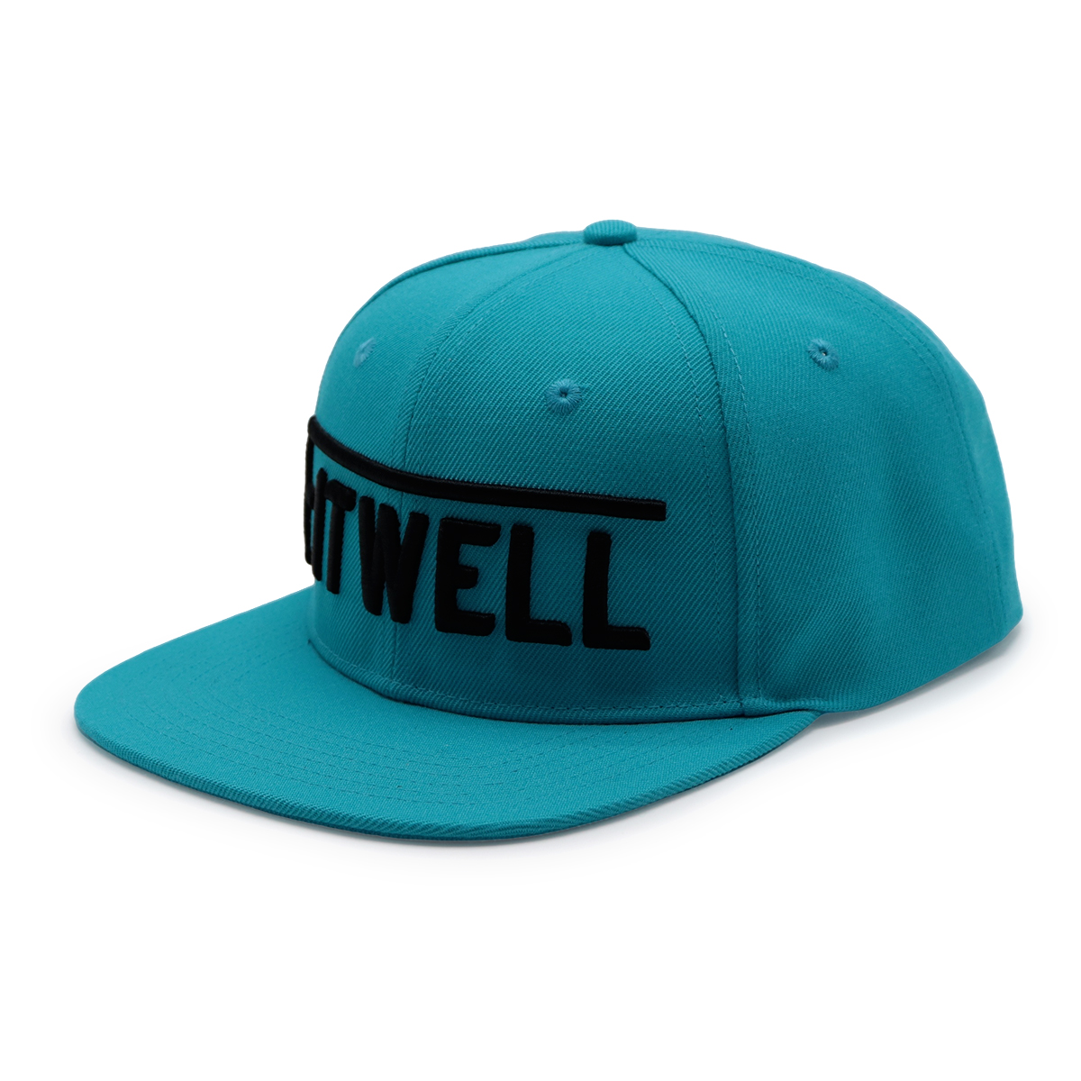 FTWELL 3D Embroidered Flat Brim Snapback Cap – Unisex Adjustable Street Hat