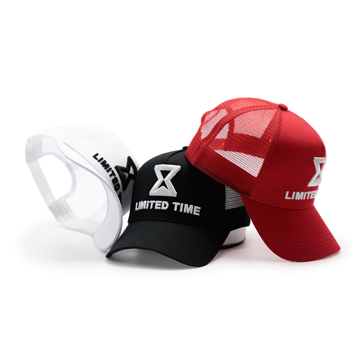 LIMITED TIME 3D Embroidered Logo Curved Brim Mesh Trucker Cap