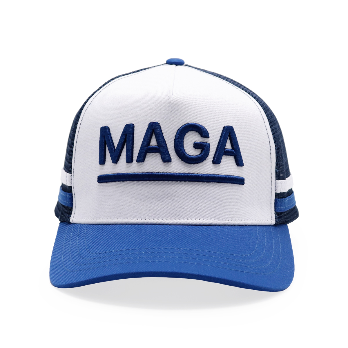 MAGA 3D Embroidered Mesh Trucker Cap – Political Letter Snapback Hat