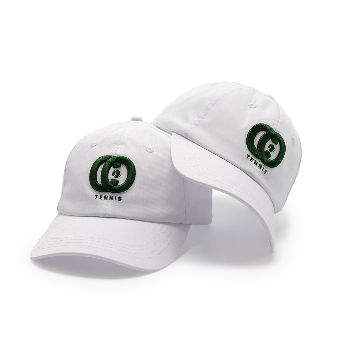 White Tennis Embroidered Sports Cap – Breathable, Adjustable, Unisex Outdoor Baseball Hat