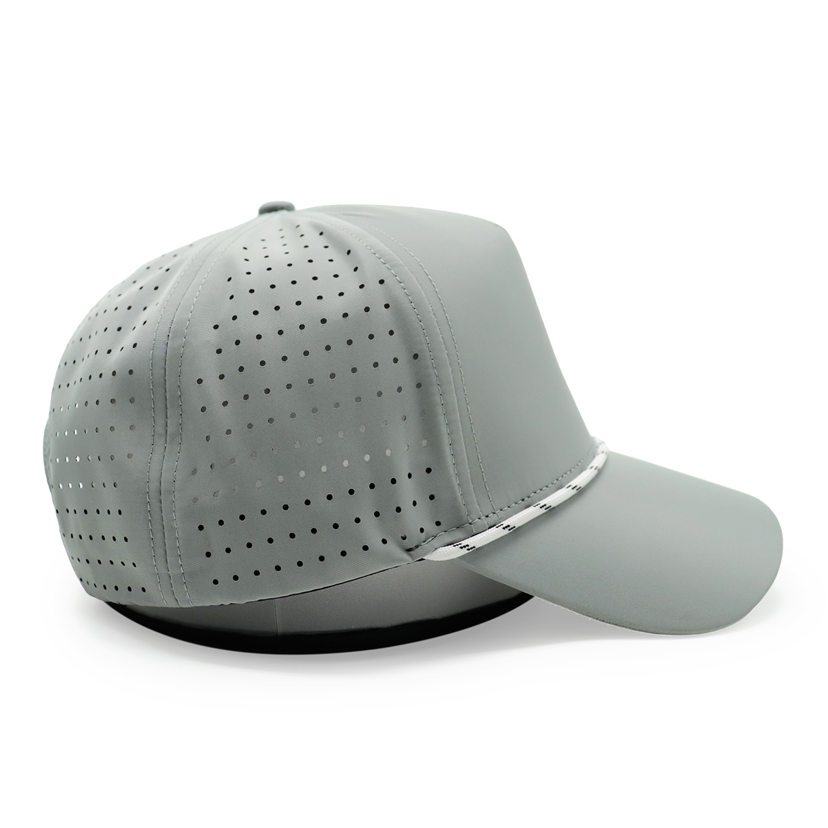 Laser Perforated Baseball Cap with Metal Badge – Adjustable, Breathable, Unisex