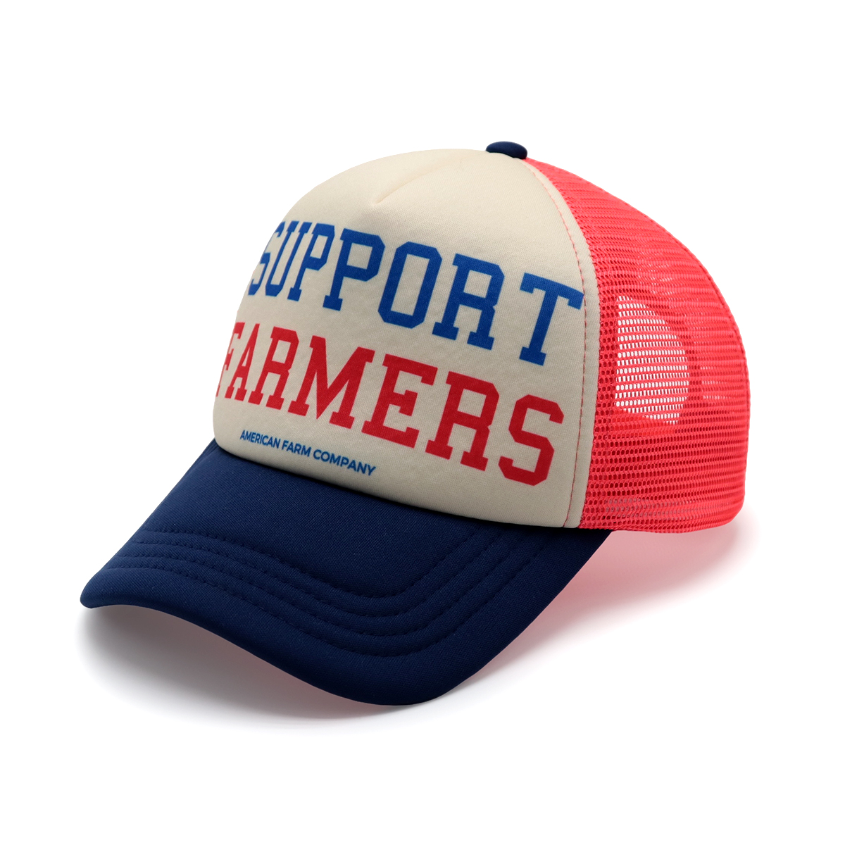 Support Dairy Farmers Foam Print Trucker Cap Adjustable Mesh Baseball Hat for Men and Women