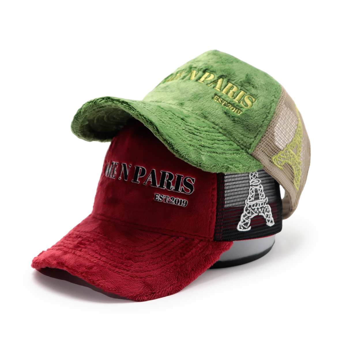 Custom Trucker Hats Design Your Own Logo – Plush Embroidered Mesh Cap for Men & Women