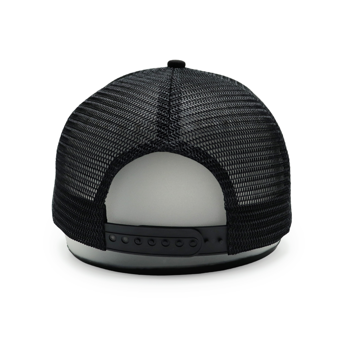 Custom Suede Embroidered Trucker Hats – Mesh Snapback Cap with Smiley Face
