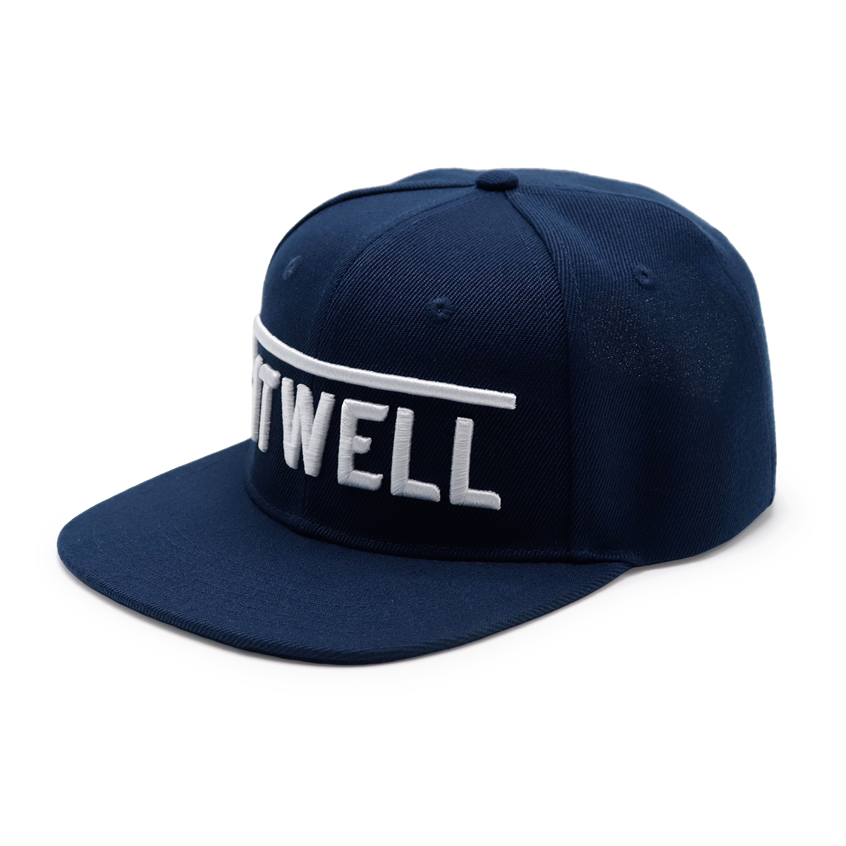 FTWELL 3D Embroidered Flat Brim Snapback Cap – Unisex Adjustable Street Hat