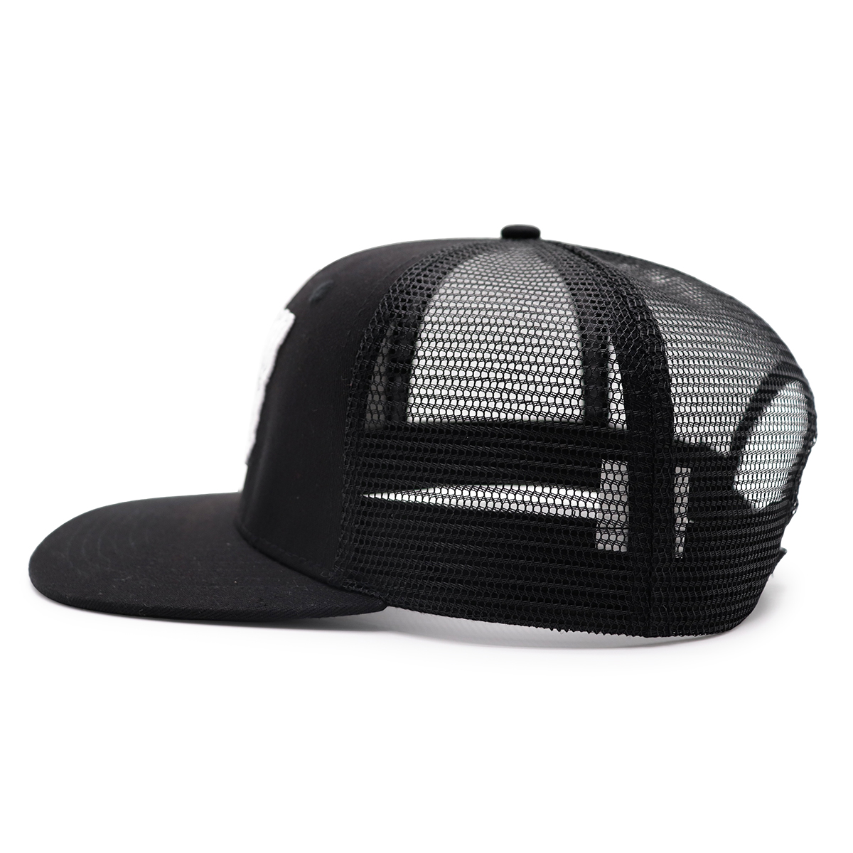 Alchemy Genetics 3D Embroidered Flat Brim Trucker Hat – Unisex Mesh Snapback Cap
