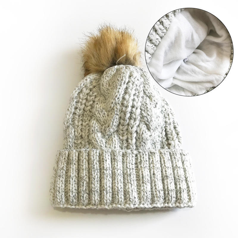 Winter Warm Knitted Pom Pom Hat for Women and Men
