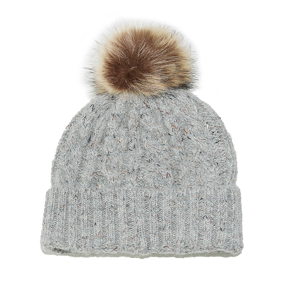 Winter Cable Knit Pom Pom Beanie Hat Collection