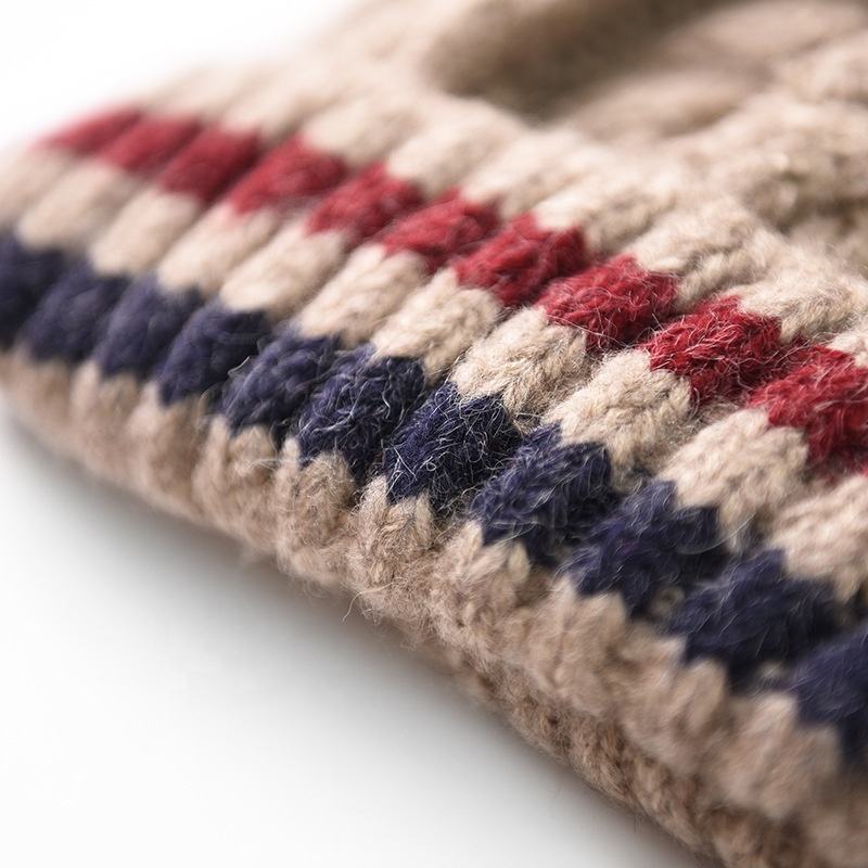 Women’s Winter Cable Knit Beanie with Pom Pom – Soft Warm Cuffed Hat