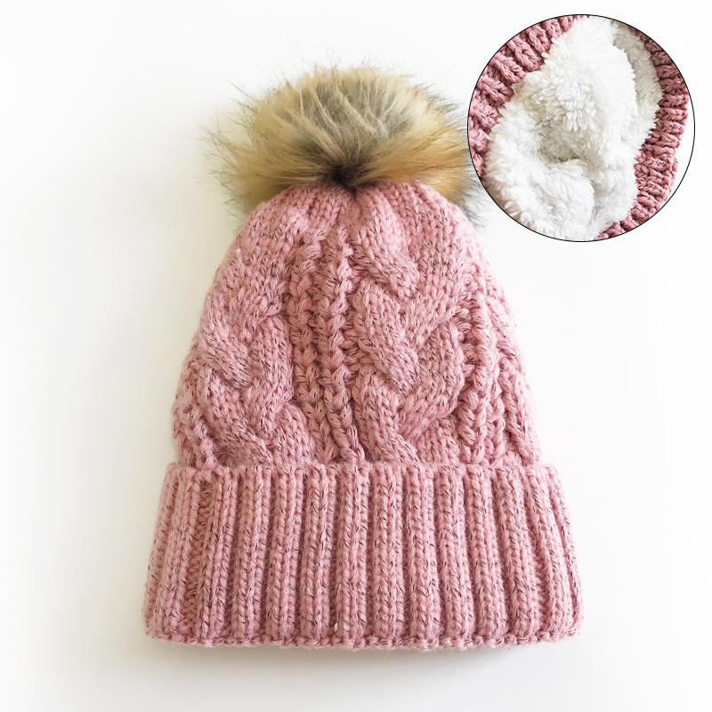 Winter Warm Knitted Pom Pom Hat for Women and Men