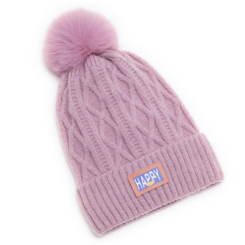 Winter Knit Pom Pom Beanie Hat – Soft Cable Knit Warm Skull Cap