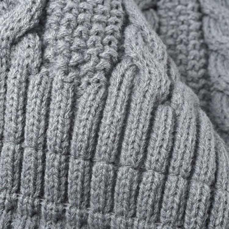 Chunky Knit Pom Pom Winter Beanie – Multiple Colors with Faux Fur Top