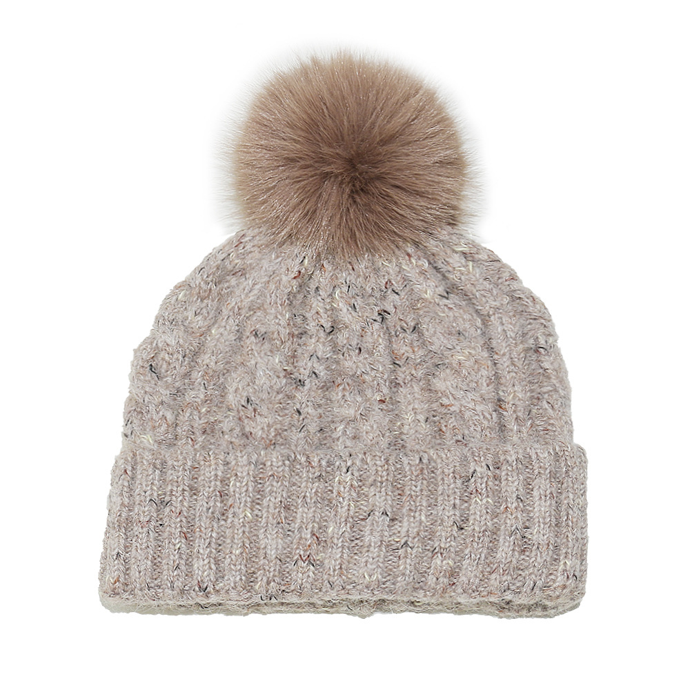 Winter Cable Knit Pom Pom Beanie Hat Collection