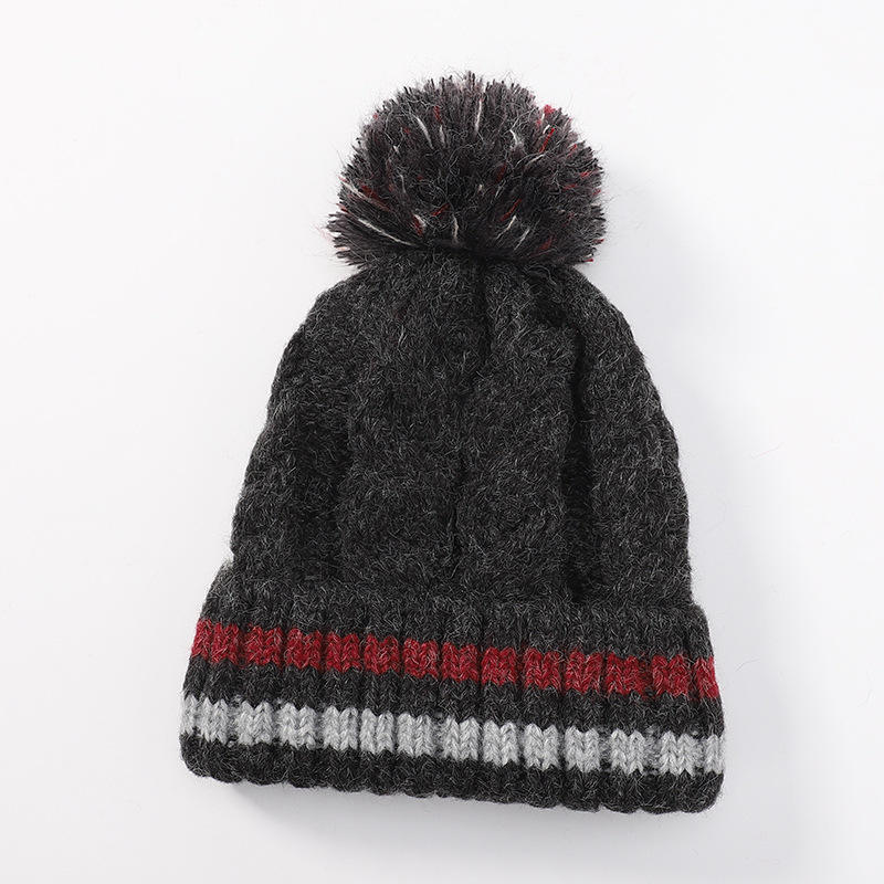 Women’s Winter Cable Knit Beanie with Pom Pom – Soft Warm Cuffed Hat