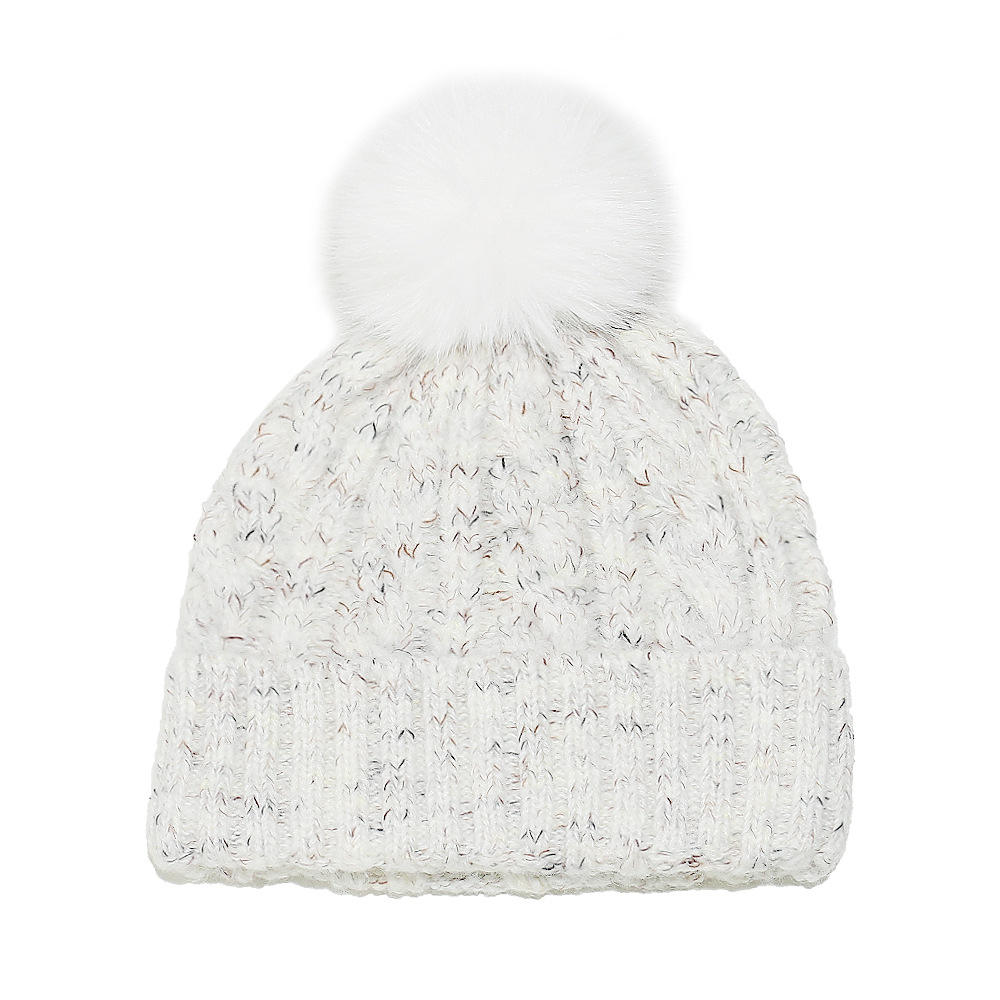 Winter Cable Knit Pom Pom Beanie Hat Collection