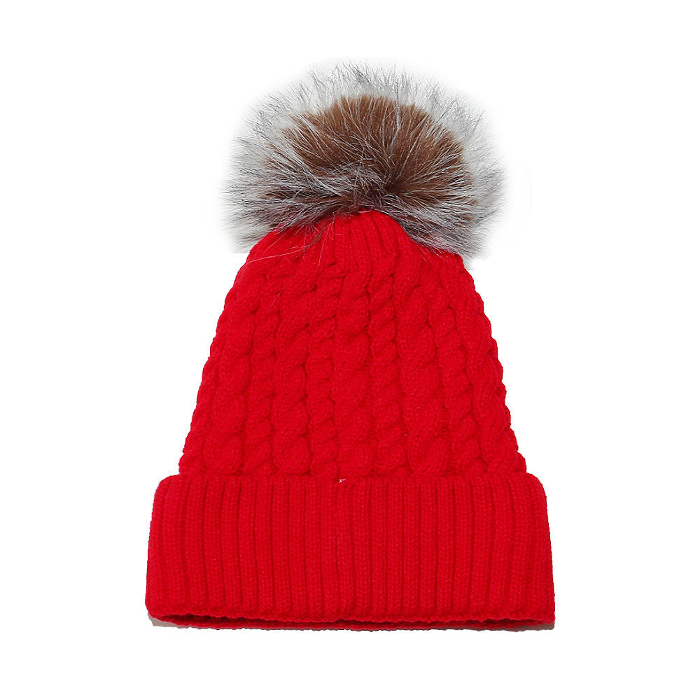 Winter Warm Pom Pom Knit Beanie Hat for Women & Men