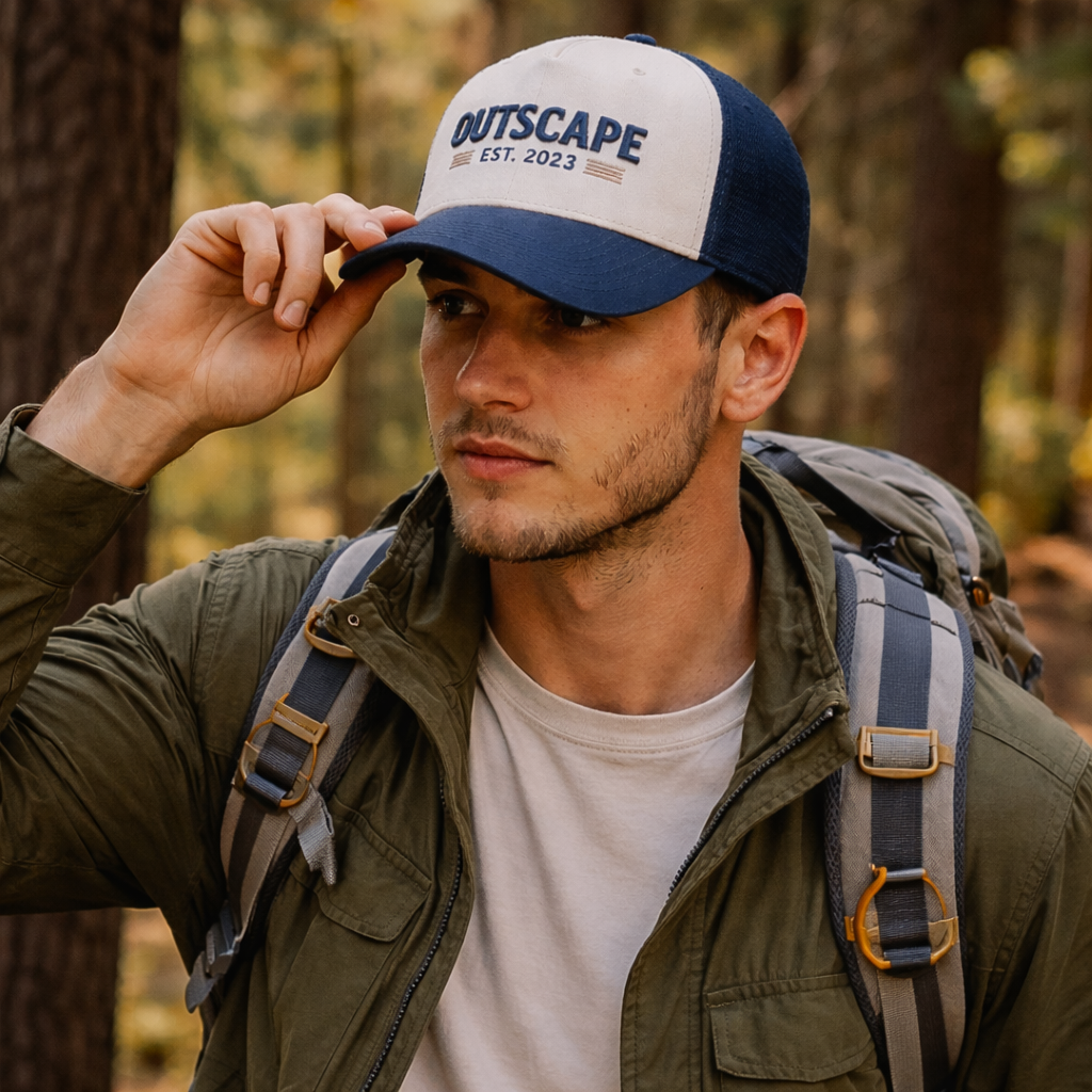 Two Tone 5 Panel Cotton Twill Baseball Cap with 3D Embroidery Logo Adjustable Snapback Hat