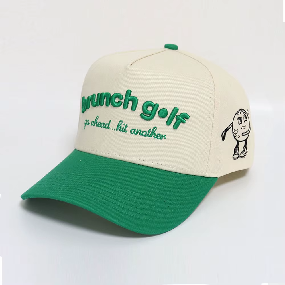 Brunch Golf Embroidered Two Tone Cotton Baseball Cap