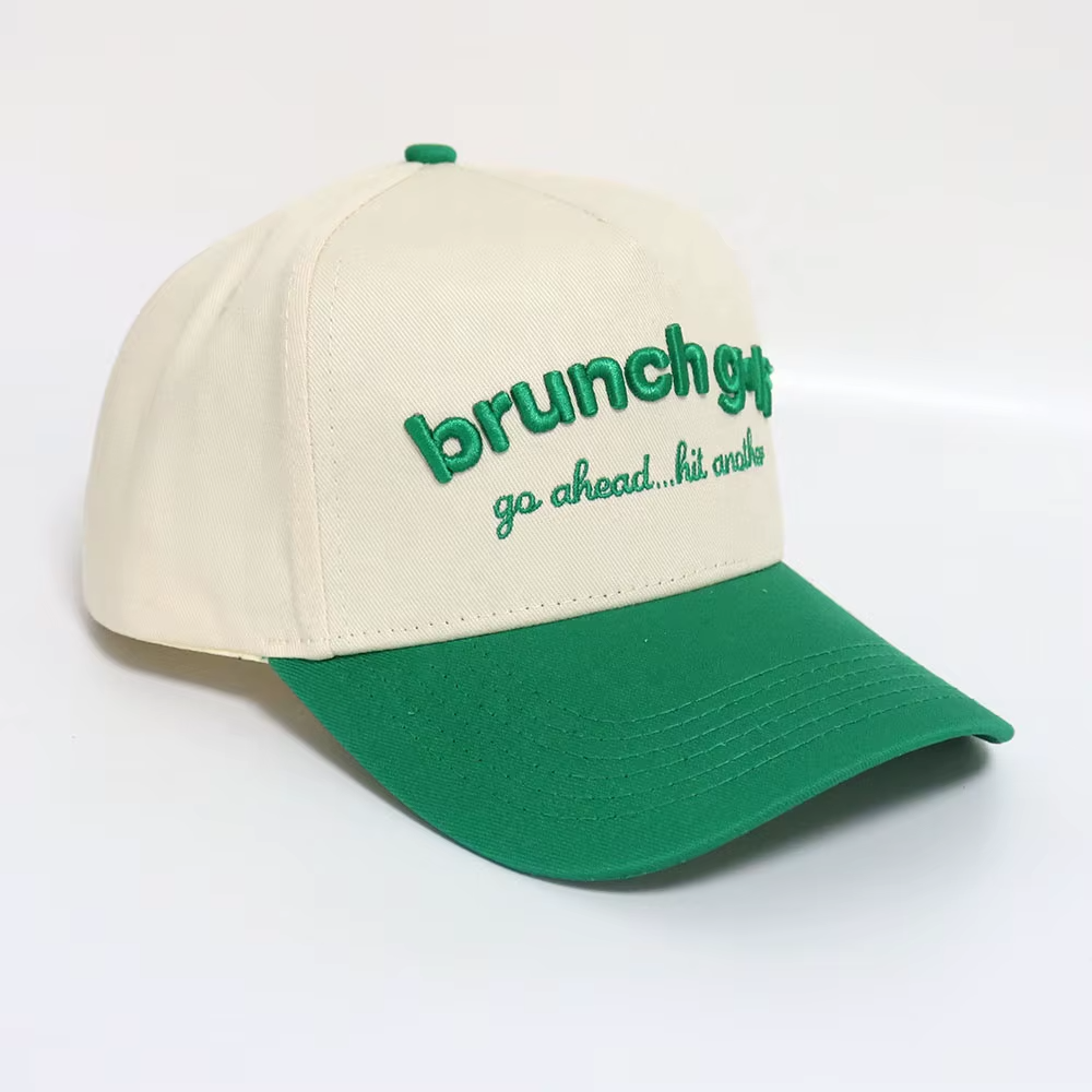 Brunch Golf Embroidered Two Tone Cotton Baseball Cap