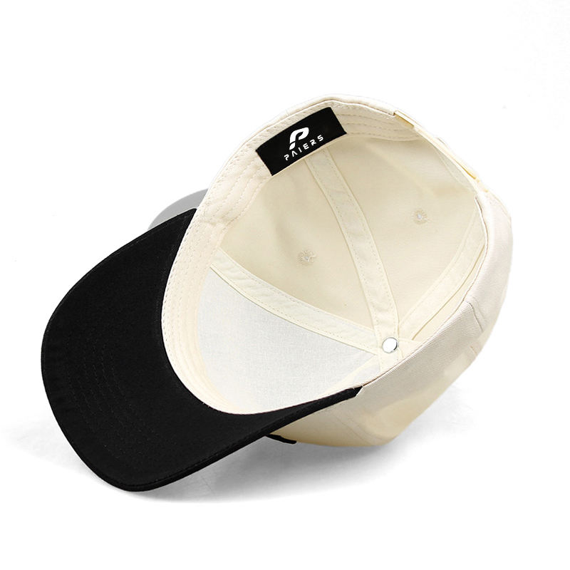 Beige and Black Golf Dad Country Club Embroidered Baseball Cap