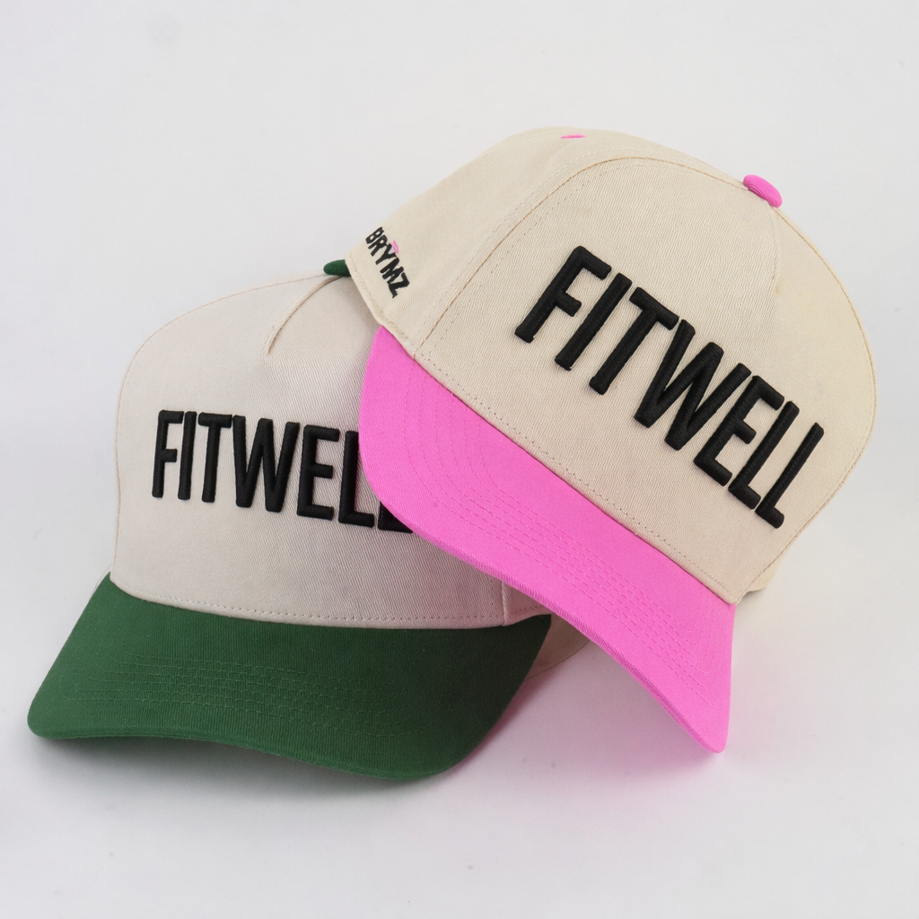 Two-Tone 3D Embroidered Logo 5-Panel Cotton Twill Baseball Cap