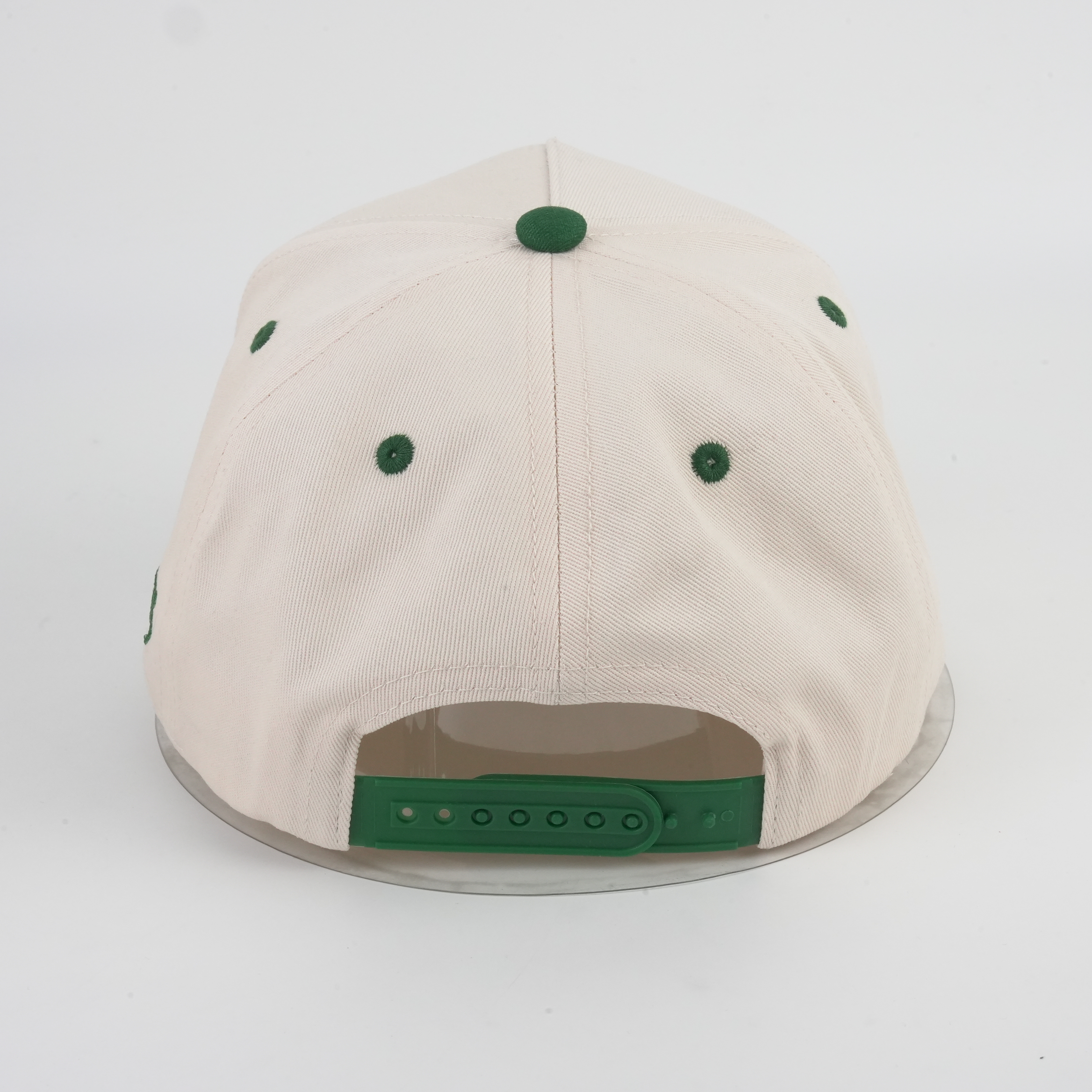 Two-Tone 3D Embroidered Logo 5-Panel Cotton Twill Baseball Cap