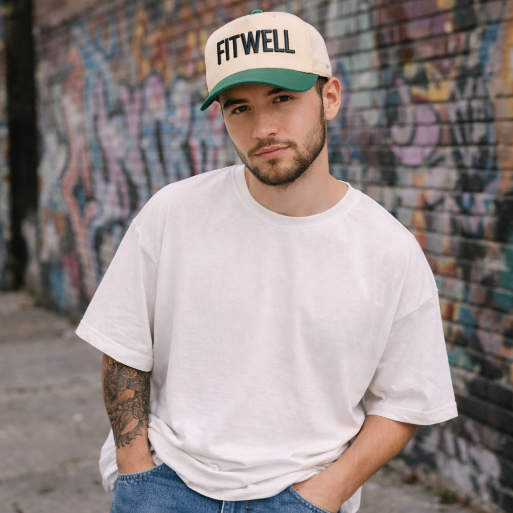 Two-Tone 3D Embroidered Logo 5-Panel Cotton Twill Baseball Cap