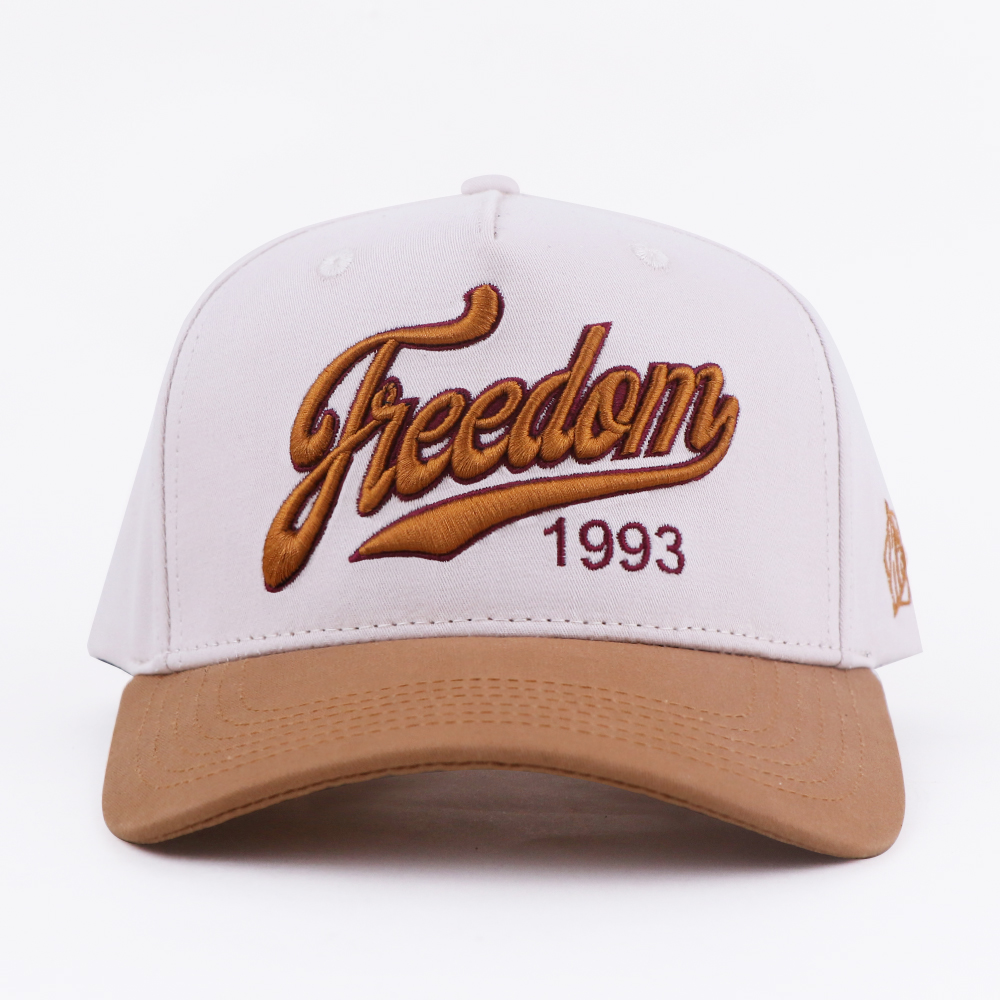 Two Tone 3D Embroidered Script 1993 Cotton Twill Baseball Cap