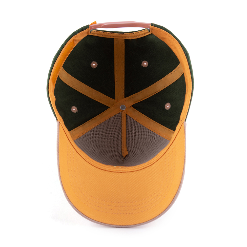 Two‑Tone Green Cotton Twill Baseball Cap with 3D CF Embroidery