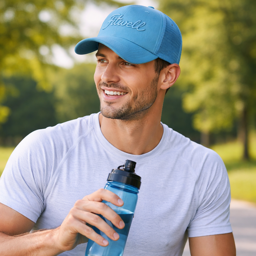 Premium 5 Panel Foam Trucker Cap with Raised Script Embroidery