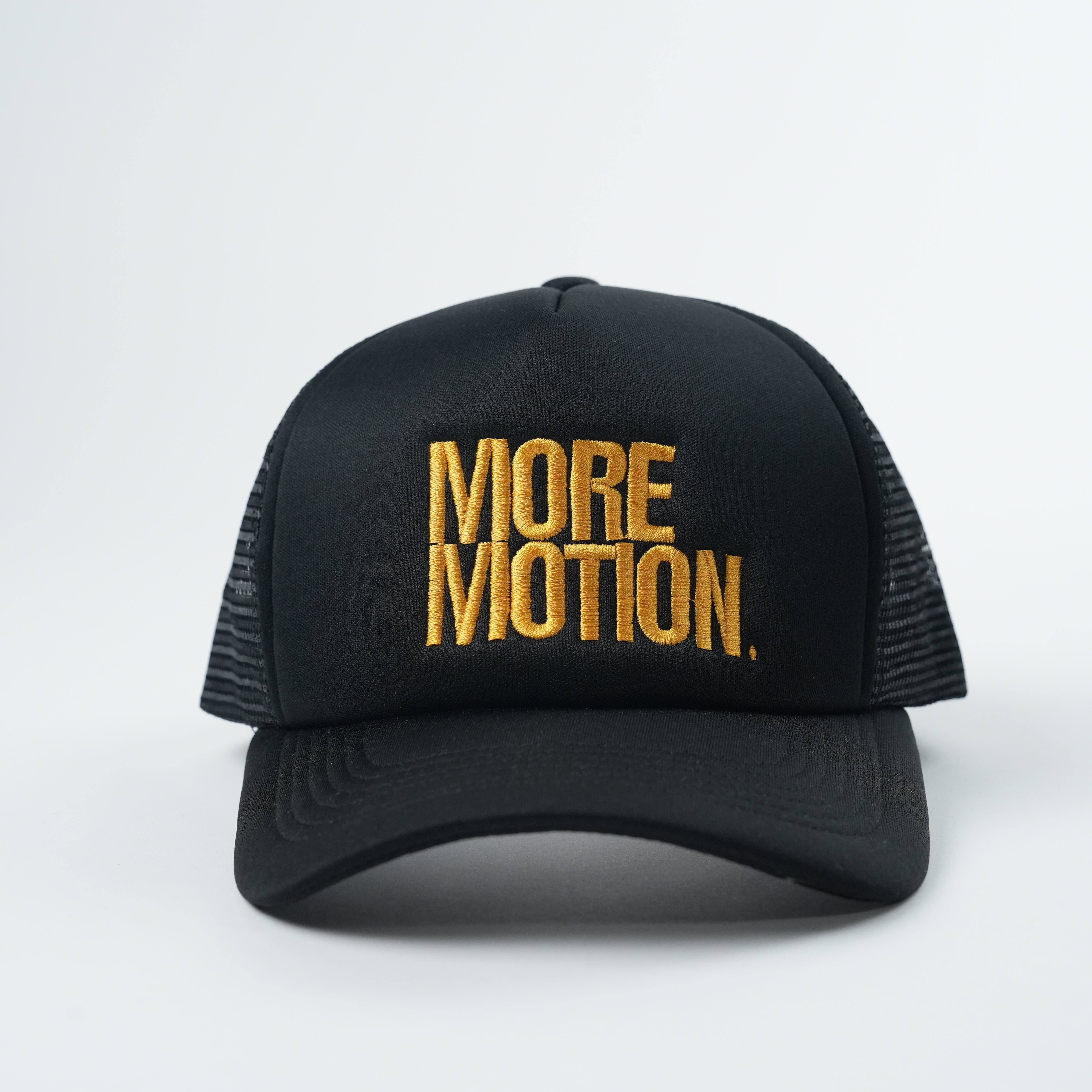 More Motion Embroidered Mesh Back Foam Trucker Cap