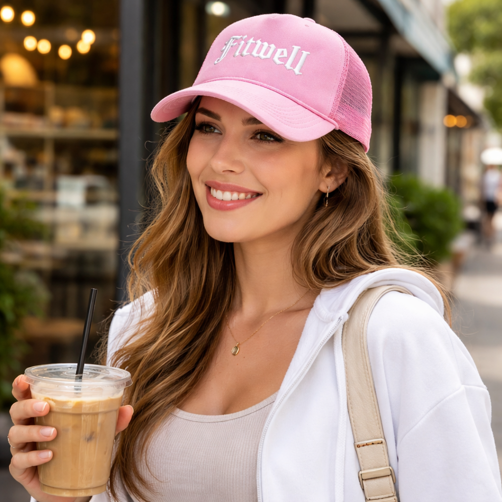 5 Panel Foam Trucker Hat with 3D Embroidered Logo Breathable Mesh Back Cap