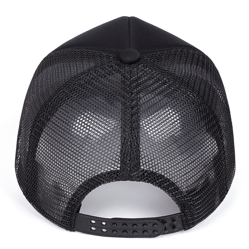 Foam Front Mesh Trucker Hat with Star Logo Embroidery