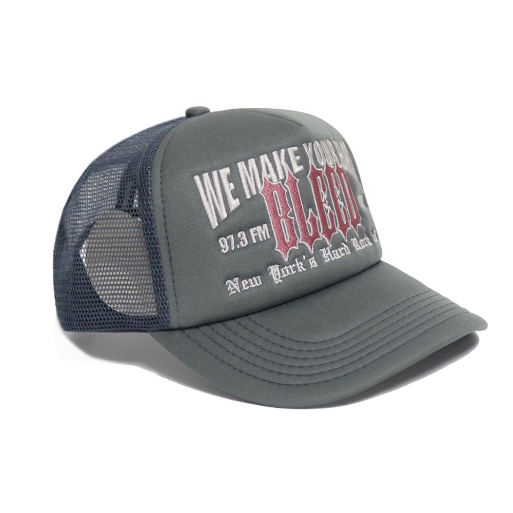 Vintage Style Embroidered Foam Trucker Cap