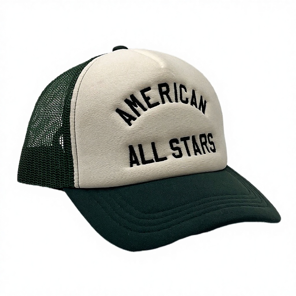 Retro American All Stars Embroidered Foam Trucker Hat