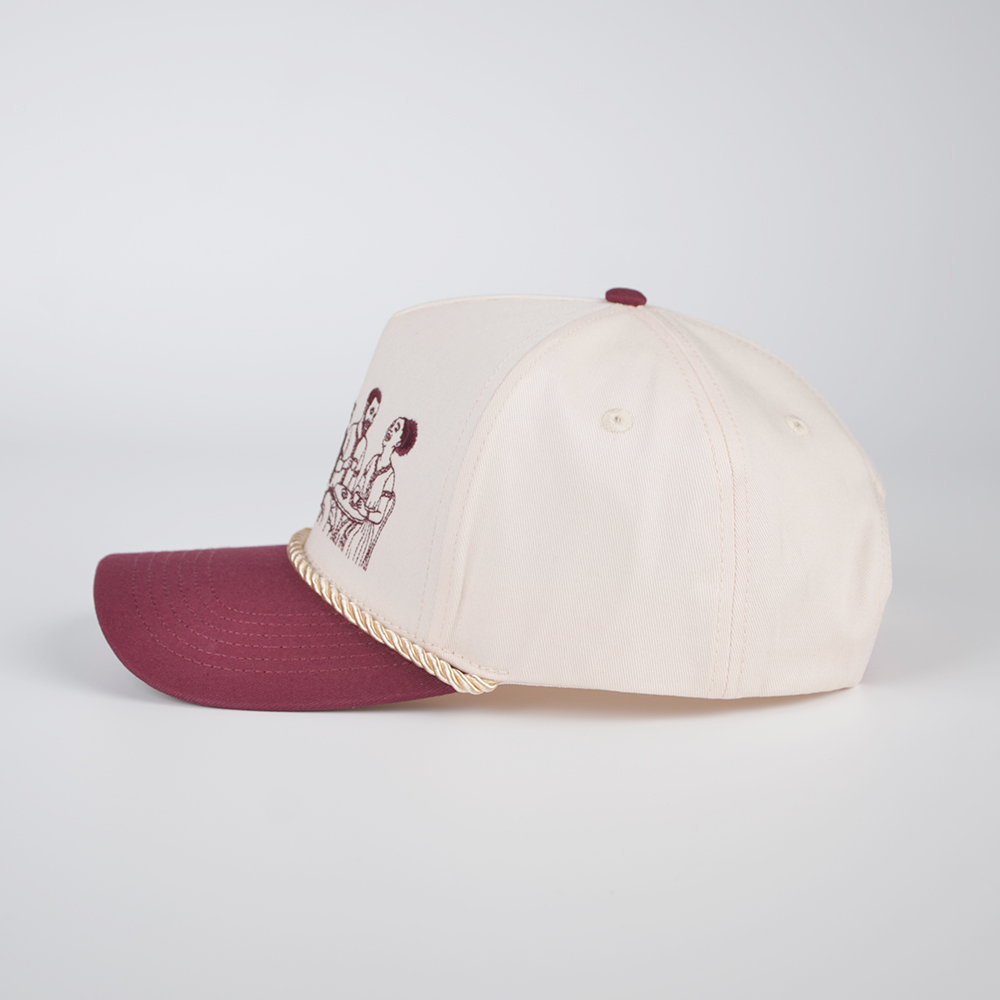 Doing Life Better With Friends Embroidered Rope Trucker Hat