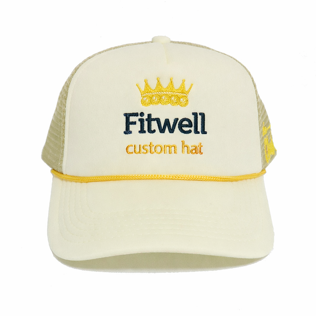 Embroidered Foam Front Trucker Hat with Mesh Back