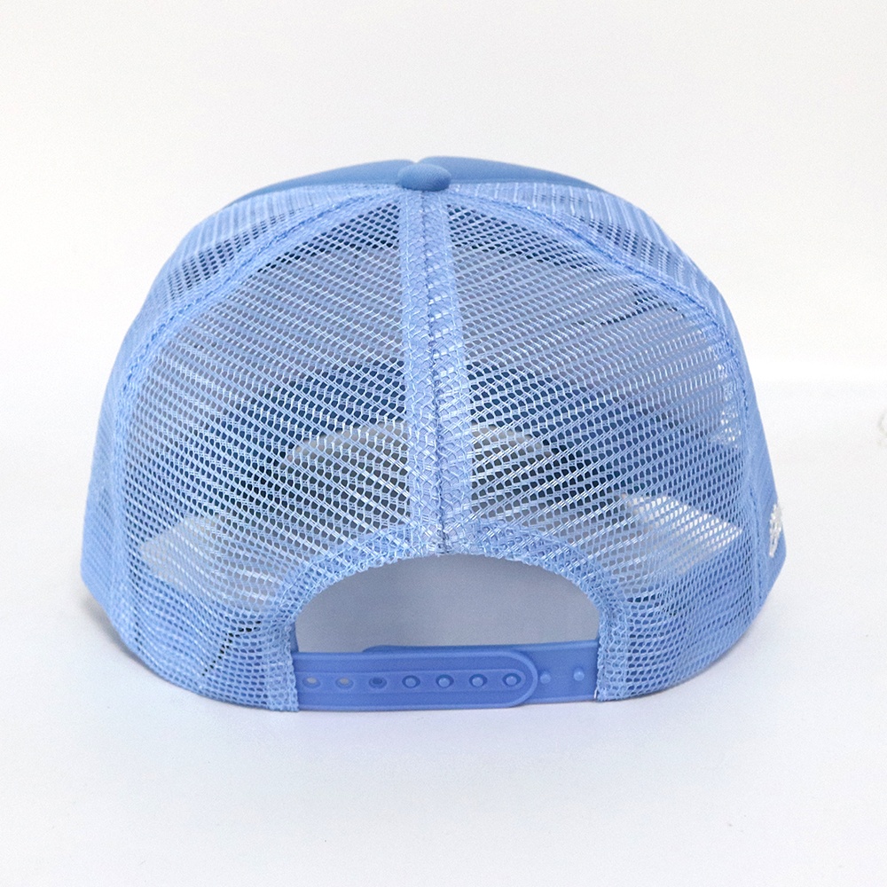 Blue Star Embroidered Foam Trucker Cap Breathable Mesh Snapback Hat