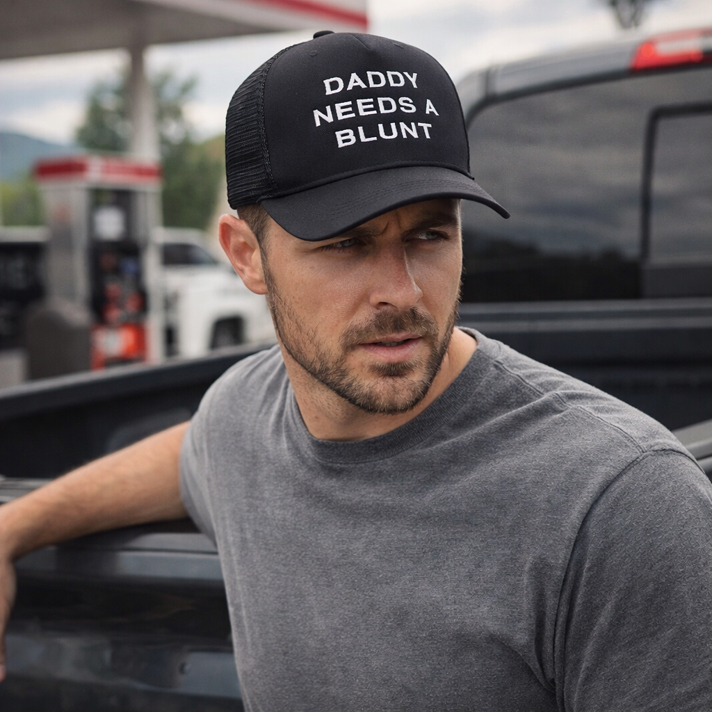 Daddy Needs A Blunt Statement Mesh Cap