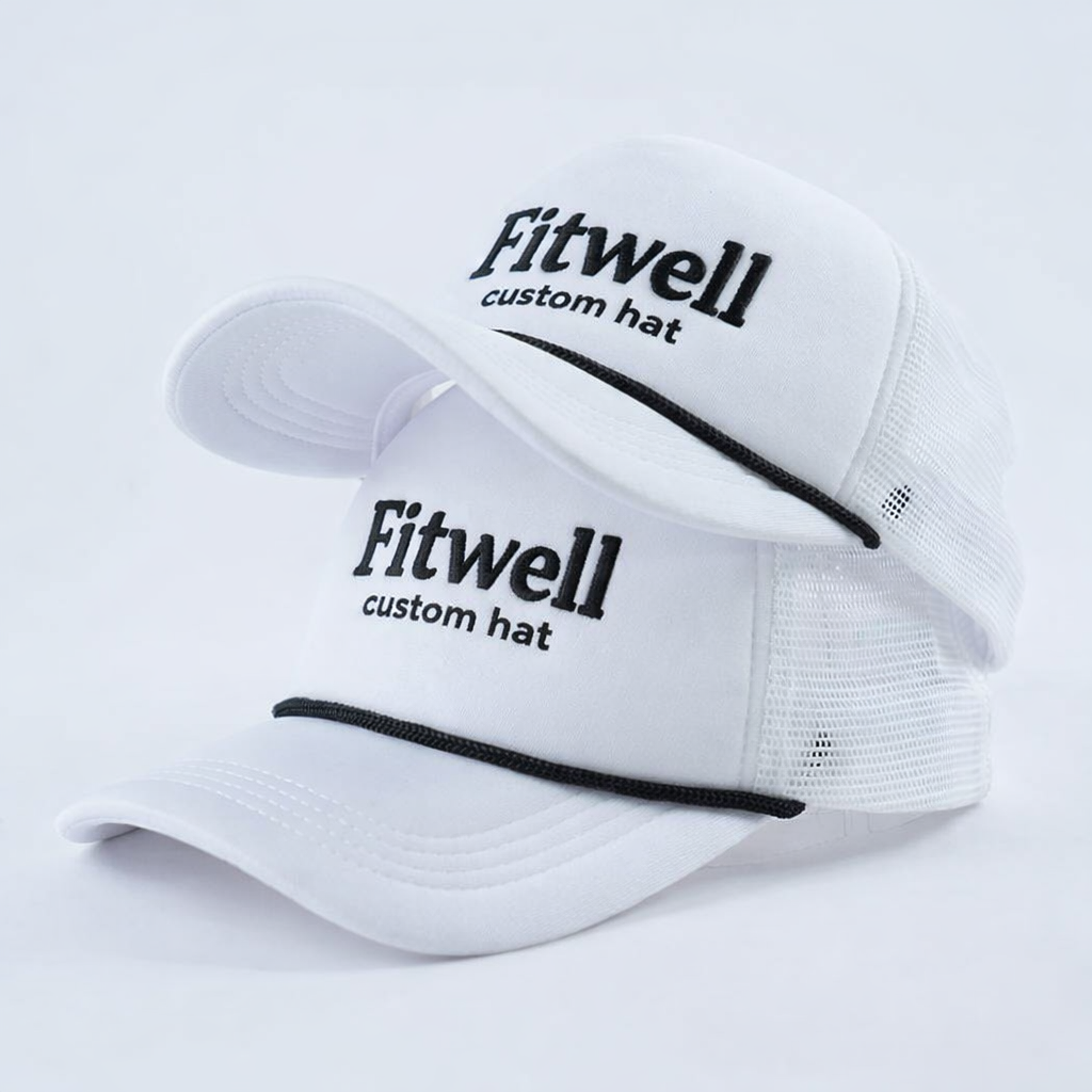 White Mesh Trucker Hat with HOME SWEET HOLMES 3D Embroidery – 5 Panel Foam Cap